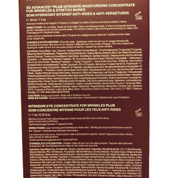 Strivectin Travel size lot SD Moisturizing/ Eye concentrate/Retinal/Neck Cream - Picture 3 of 3